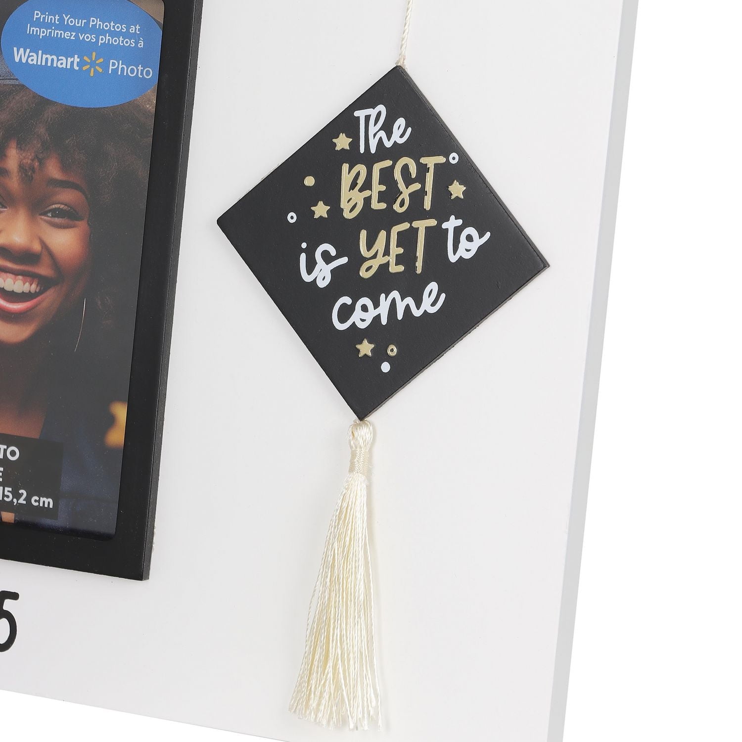 Way To Celebrate Graduation, White Wood Photo Frame