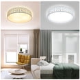 thumbnail image 3 of Depuley 18.5" Modern Ceiling Light with Remote, White Round Flush Mount Ceiling Light Fixture for Living Room Bedroom Dining, 3 of 10