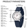 thumbnail image 6 of Blekon Original Petite Nurse Watch for Adult Females Silicone Band Water Resistant, 6 of 8