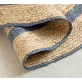 thumbnail image 4 of 7 Ft Round Navy Blue & Natural Jute Area Rug | Handmade Rug | Solid Farmhouse Design | Natural Jute Rug for Living Room | Dining Room | Bedroom | Kitchen | Hallway | Entryway, 4 of 4