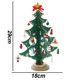 thumbnail image 2 of Divertido árbol de Navidad de madera para escritorio, juego de juguetes navideños con mini adornos, 2 of 5