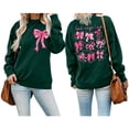 thumbnail image 1 of Chandail à Capuche Tendance pour Femmes, Imprimé Lettre, Col Rond, Automne & Hiver, Léger, Veste à Capuche Zippée, Veste Active, 1 of 3