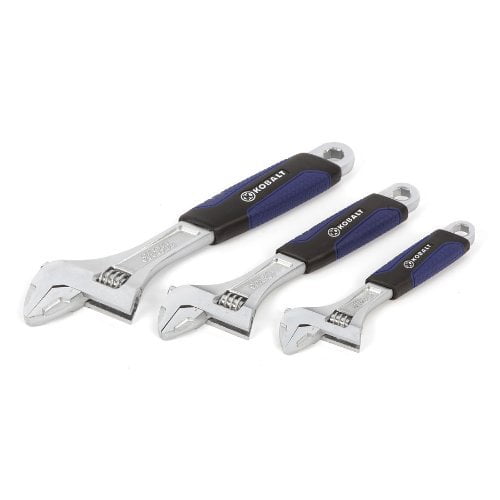 Kobalt 3piece Adjustable Wrench Set