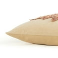 thumbnail image 5 of 14" X 14" Beige and Brown Thanksgiving Cotton Pillow With Applique, Embroidery Edges, 5 of 5