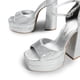 thumbnail image 3 of Sandalia DREAM PAIRS con Plataforma Gruesa y Tacón de 14 cm Plata Talla 9, 3 of 6
