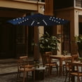 thumbnail image 6 of C-Hopetree 10 ft Outdoor Patio Market Table Umbrella with Solar LED Lights and Tilt, Navy Blue, 6 of 8