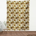 thumbnail image 3 of Ambesonne Yellow Bird Fabric by the Yard Upholstery, Chickens in Baskets, 5 Yards, Multicolor, 3 of 4
