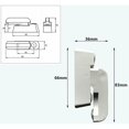 thumbnail image 2 of 4Pcs Security Locks, Window Rotation Limiter with Screws, White Window Latches, Sash Blocker Jammer Locks for Various Door and Window and Home Security, 2 of 5