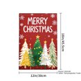 thumbnail image 4 of JOOCAR Merry Christmas Garden Flag with Snowflake and Christmas Trees Design for Winter Christmas Home Outdoor Garden Yard Door Decor 12x18 inch, 4 of 5
