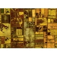 thumbnail image 1 of Ahgly Company Indoor Rectangle Patchwork Yellow Transitional Area Rugs, 5' x 7', 1 of 4