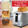 thumbnail image 3 of Brentwood Select Tostadora de Acero Inoxidable con Ranura Extra Ancha de 2 Rebanadas y 850 Vatios, 3 of 5