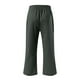 thumbnail image 4 of Pantalones de mujer de cintura alta y pierna ancha - Pantalones de poliéster elásticos con cordón y bolsillos, tallas S-XXXL, 4 of 5