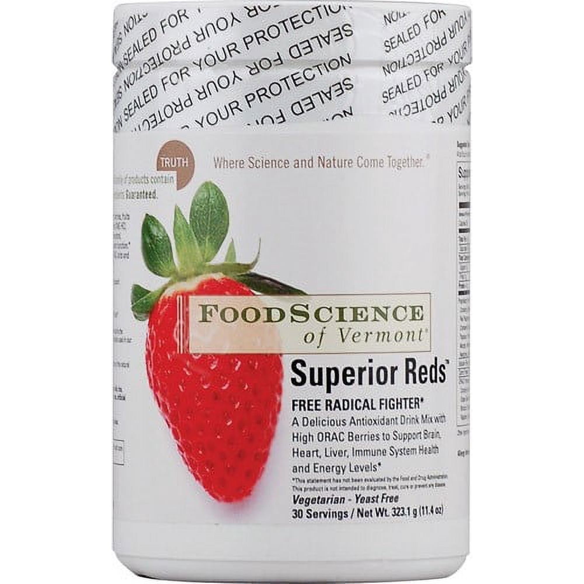 FoodScience of Vermont Superior Reds, 30 Ct