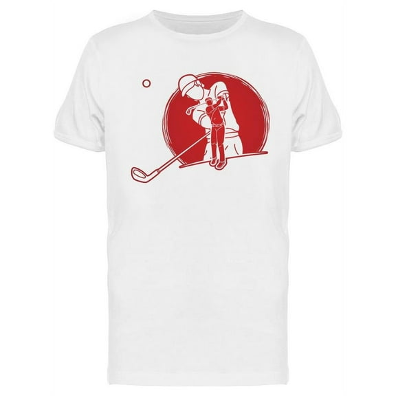 Golf Players Hit The Ball T-Shirt Men -Image by Shutterstock, Male 3X-Large