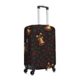 thumbnail image 4 of Multi-Size Suitcase Protective Cover Full Range Double Stitching Invisible Zipper For Travel Business Elegant Christmas Bell And Holly Pattern Large, 4 of 8