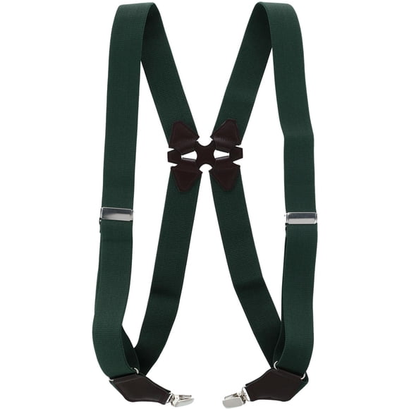 Aisenin Elastic Solid Color Dress Ubee Side Clip Suspenders (Men's)
