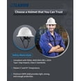 thumbnail image 3 of Casco de seguridad Hard Hat LANON, blanco, ala completa, HDPE, clase E, 3 of 6