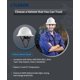 thumbnail image 3 of Casco de seguridad Hard Hat LANON, blanco, ala completa, HDPE, clase E, 3 of 6
