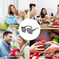 thumbnail image 5 of Patillas en forma de H con montura grande, gafas de sol de moda personalizadas, fabricadas en PC y metal, 5 of 5