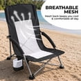 thumbnail image 4 of Alvantor Camping Chair - Folding Outdoor Chair with Mesh Back, Cup Holder, Heavy Duty 250 LBS, Portable with Carry Bag for Beach Picnic, 4 of 7