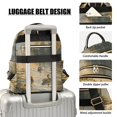 thumbnail image 4 of JIALIOU Mini Backpack Purse for Women Quilted Casual Daypack Small Travel Shoulder Bag, Ducks Swimming in Lake at Sunrise, 4 of 7