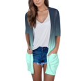 thumbnail image 1 of Cardigan à Manches Longues pour Femmes Automne Cardigan Ouvert avec Poches Cardigan Léger Décontracté, 1 of 4