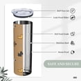 thumbnail image 6 of PAYOHTO Funny Dogs Brown 20 Oz Stainless Steel Mug Tumblers Cup for Men Women Insulated Slim Thin Travel Tumbler, 6 of 7