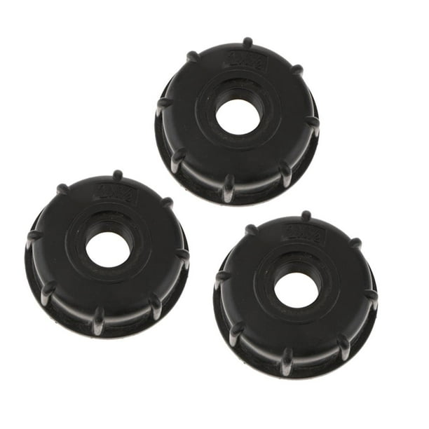 3 piezas 1000L IBC Tote válvula adaptador conector IBC contenedor de ajuste, 2 pulgadas grueso pulgada rosca Sunnimix accesorios del tanque ibc tote