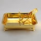 thumbnail image 1 of Bandeja porta toallas para invitados Bandeja decorativa para bodas en hoteles Bandeja rectangular para servir Dorado, 1 of 8