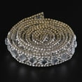 thumbnail image 2 of 1 Yard Rhinestone Ribbon Roll Decorative Patch Appliques , 6 Rows 12mm, 2 of 9