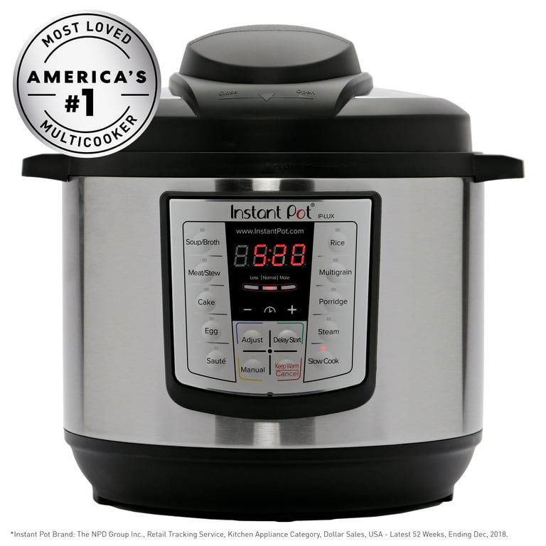 Instant Pot LUX80 8 Qt 6-in-1 Multi-Use Programmable Pressure Cooker, Slow  Cooker, Rice Cooker, Saute, Steamer, and Warmer 