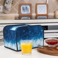 thumbnail image 6 of Picia Blue Glitter Sparkles Print 4 Slice Toaster Cover , Toaster Protector Dustproof Kitchen Appliance Cover, Kitchen Appliance Dustproof Protector, 6 of 7