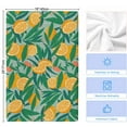 thumbnail image 6 of Dish Towels, Tropical Absorbent Kitchen Towels 1 PC, Lemon Leaf Fruit Microfiber Hand Towels Dish Cloths Tea Towels for Home&nbsp; Bathroom,18X28-Inch, Orange Green, 6 of 6
