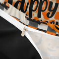 thumbnail image 4 of Homewish Happy Halloween Themed Bedding,Plaid Pumpkin Ghost Pattern Duvet Cover Full,Black Reversible,3-Piece,1 Duvet Cover and 2 Pillowcases, 4 of 6