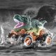 thumbnail image 4 of Coche de dinosaurio Bennol con mando a distancia para niños de 3 a 8 años, 4 of 7