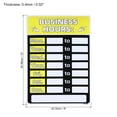 thumbnail image 2 of Uxcell Business Hour Sign Self Adhesive Operation Hour Sticker Yellow, 2 of 6