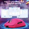 thumbnail image 6 of ATTACK SHARK X8 SE Wireless Gaming Mouse 55g Ultra-Lightweight Wired/BT/2.4GHz Wireless Programmable 25000 DPI Ergonomics Gamer Mice For PC Mac PS4 PS5 Xbox one Switch - Pink With Tape, 6 of 9
