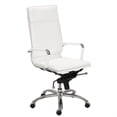 thumbnail image 1 of Eurostyle Gunar Pro High Back Office Chair in White/Chrome, 1 of 4