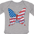 thumbnail image 4 of Inktastic Patriotic Butterfly Girls Long Sleeve Baby Bodysuit, 4 of 5