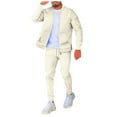 thumbnail image 1 of toraway Autumn Mens Suits 2 Piece Black Men's Track and Field Jacket Athletic Wear Exercise Check Jacket Jogging Set L, 1 of 4