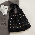 thumbnail image 4 of Bolso Mano para Mujer Hombro Ganchillo Tejido Gran Capacidad Al Aire Libre, 4 of 9
