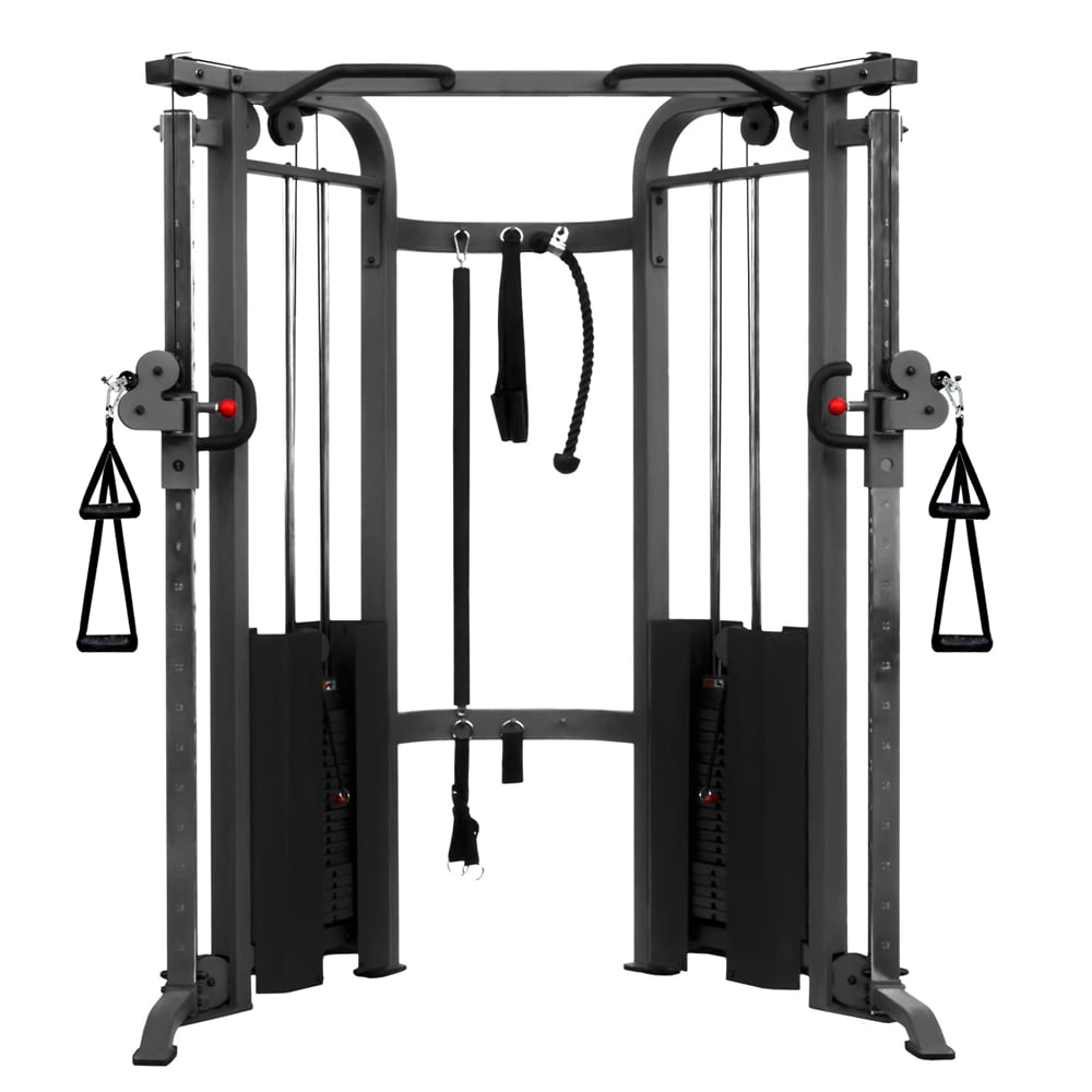 Functional Trainer Cable Machine With Dual 200 Lb Weight Stacks Xm 7626