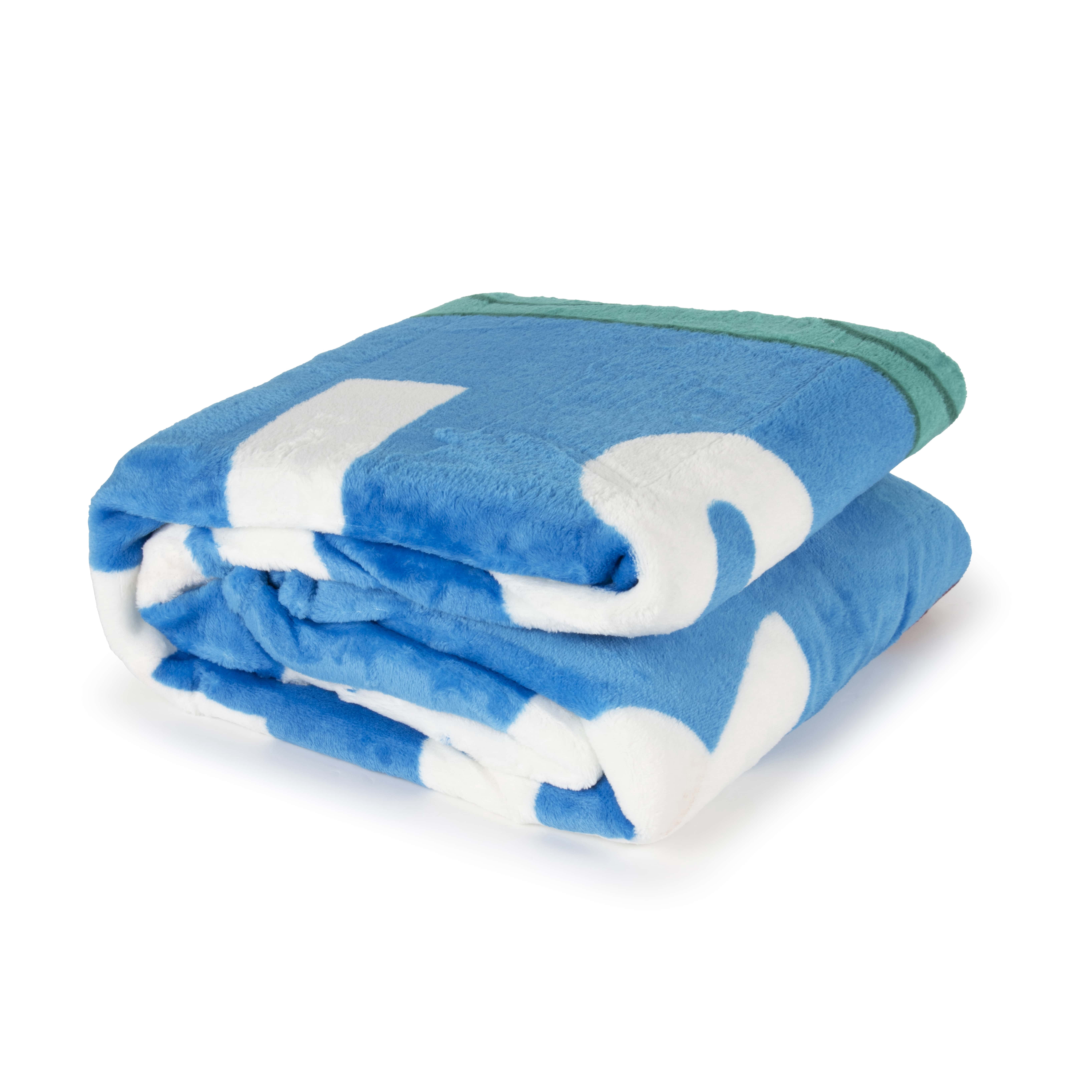 LEGO® Master Builder Kids Blue Silk Touch Throw Blanket 62" x 90" Ultra-Soft and Cozy