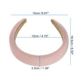 thumbnail image 3 of 1 Pc Fashion Simple Elegant Twill Headband for Women for Girls 6.50"x5.91" Pink, 3 of 4