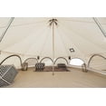 thumbnail image 4 of WHITEDUCK Avalon Canvas Bell Tent - Luxury All Season Tent for Camping & Glamping Made from Premium & Breathable 100% Cotton Canvas w/Stove Jack, Mesh (16' (5M), Fire Water Repellent), 4 of 7