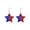 B, variant on 4th of July Patriotic Glitter Earrings for Women, Red White Blue Star Shape Teardrop Dangle Earrings, Independence Day Jewelry for Celebration Gift