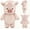 Pink, variant on Cute Highland Cow Stuffed Animal Plush, 45cm Soft Fluffy Highland Cow Plush Toy in Multiple Colors, Lovely Blush Cheek Cow Plush Gift