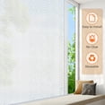 thumbnail image 5 of 17.5x78.7 Inches Frosted White Lace Window Film,Heat Control Privacy Window Film,Static Cling Glass Door Coverings Window Sticker Removable Non-Adhesive Uv Blocking Window Tinting Film for Home, 5 of 8