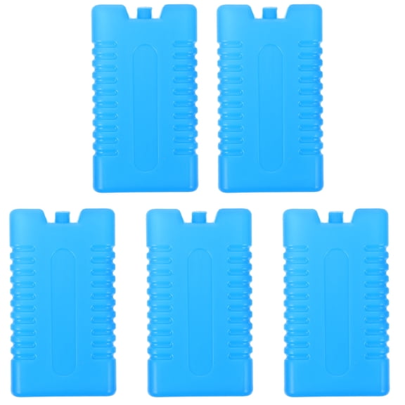 Soimiss 5pcs Reusable Cooler Ice Packs 200ml Hdpe Cooling Case for Camping