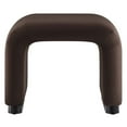 thumbnail image 4 of Accent Stool Chair Ottoman, Dark Brown, Velvet, Living Kitchen Cafe Bistro Hospitality Restaurant, Modern Contemporary Boutique HB36437, 4 of 10